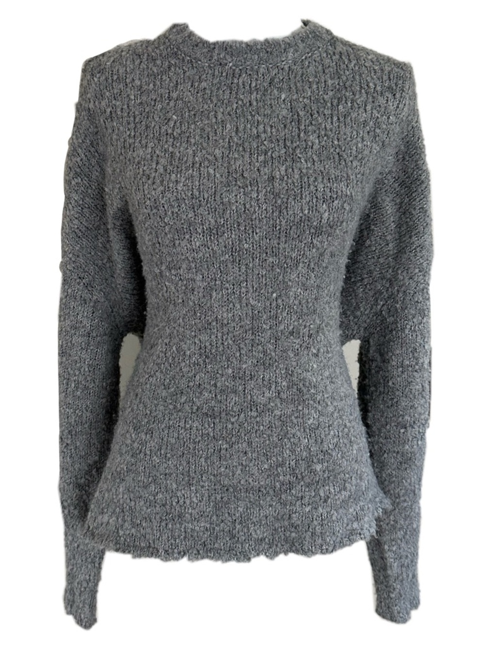 SET Active Charcoal Gray Crewneck Knit Sweater
